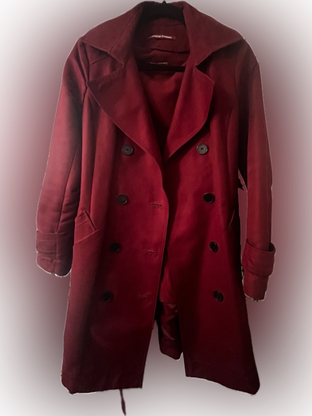 Comptoir des Cotonniers Women's Burgundy Coat
